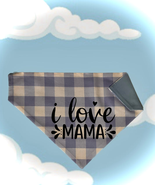 I Love Mama Blue (Custom) Bandana