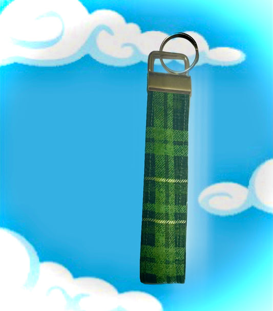 Evergreen Plaid Keychain