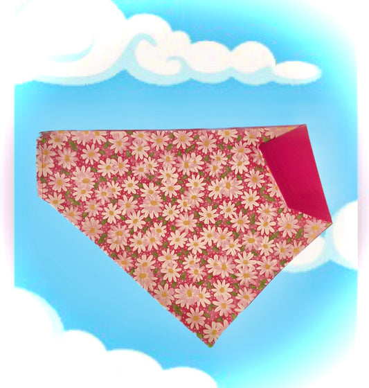 Pink Daisies Bandana