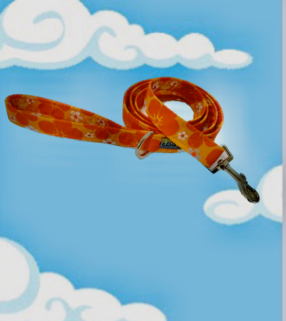 Orange Luau Leash