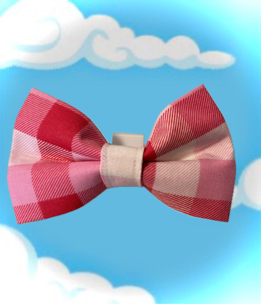 PINK CHECKS Bow Tie