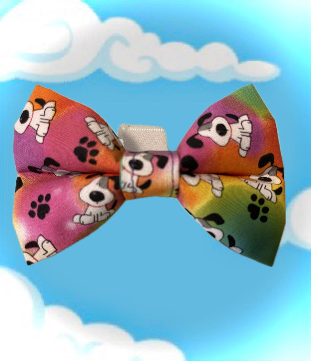 TIE-DYE PUPS Bow Tie